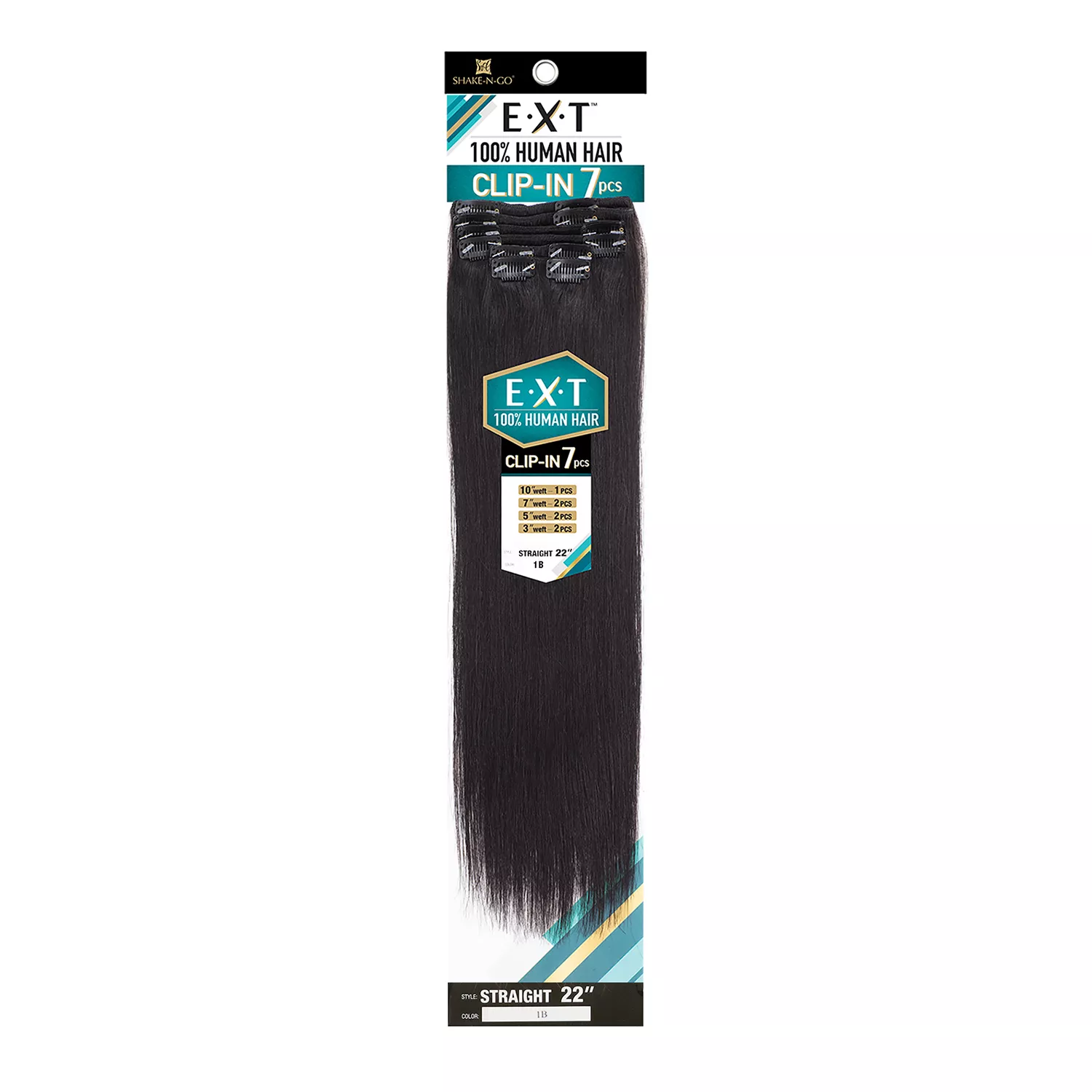 Milky Way Human Hair EXT Clip-In Extension 7pcs Straight 22"