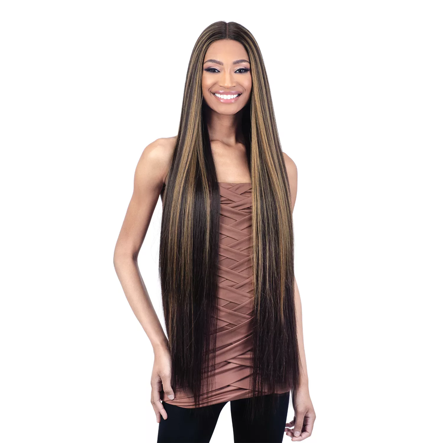 Milky Way Organique HD Lace Front Wig Light Yaky Straight 40″