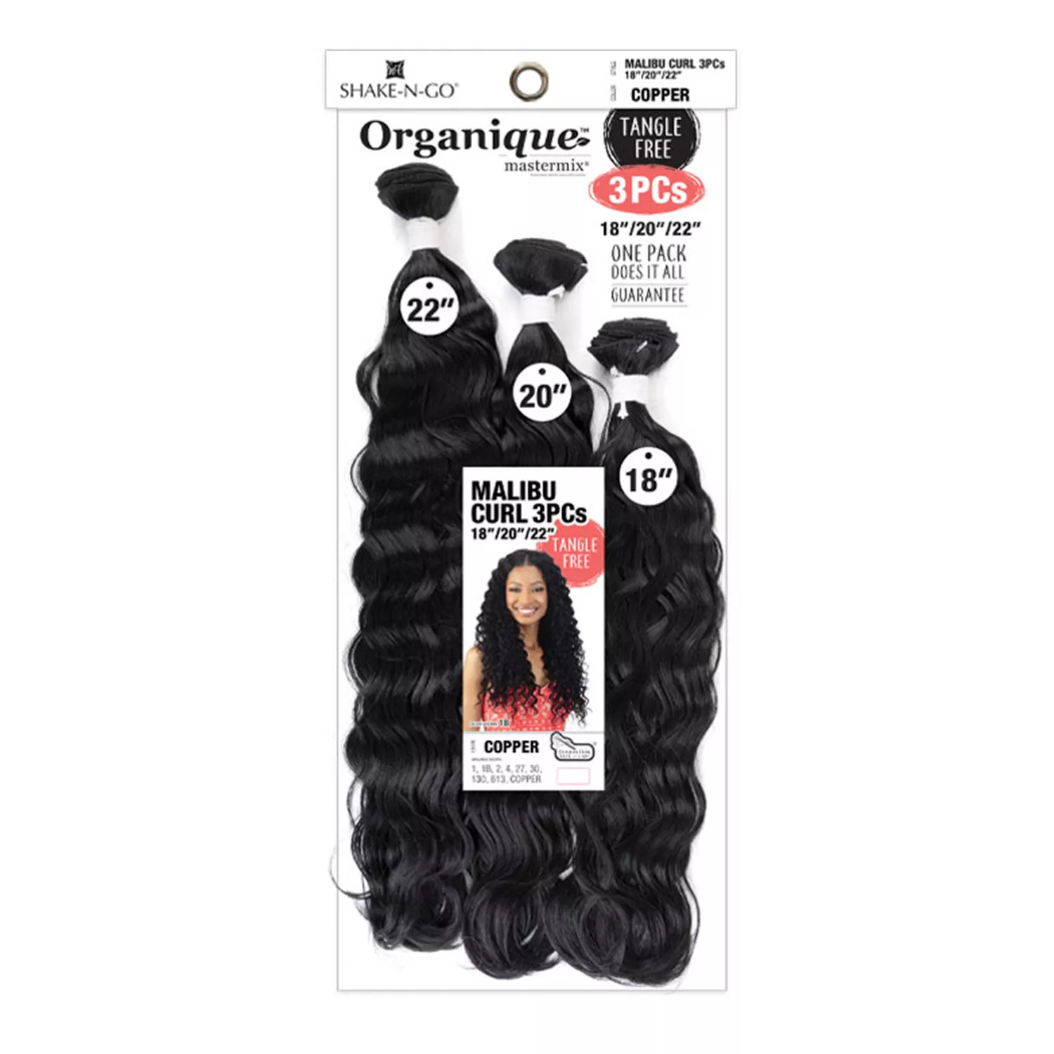 Milky Way Weave Organique Malibu Curl 3Pcs (18″20″22″)