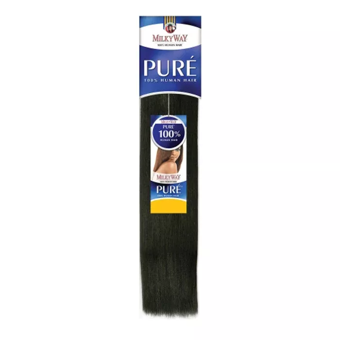 Milkyway Pure 100% Remy Human Hair Weave YAKY WEAVE 8"/10"/12"/14"