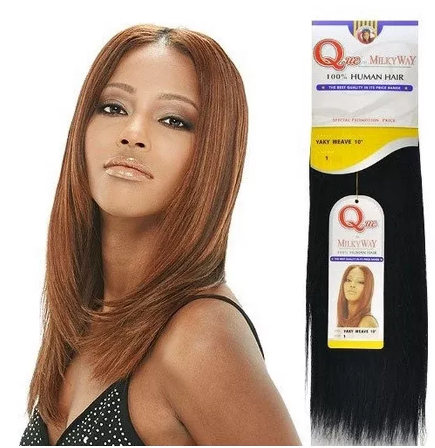 MilkyWay Que Mastermix Human Hair Yaky Q Weave 12"