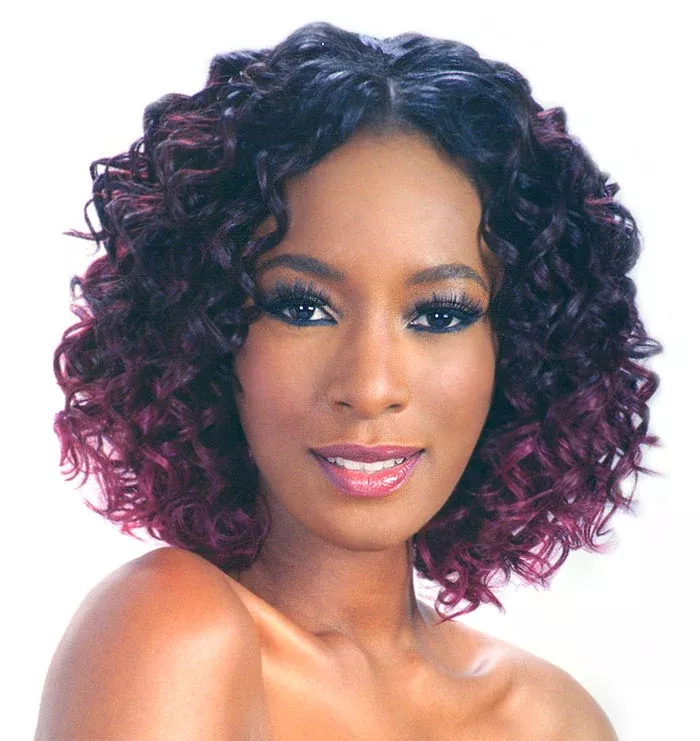 MilkyWay Que Short Cut Human Hair Blend Weave - Q-NEW ITALIAN CURL 3 PCS