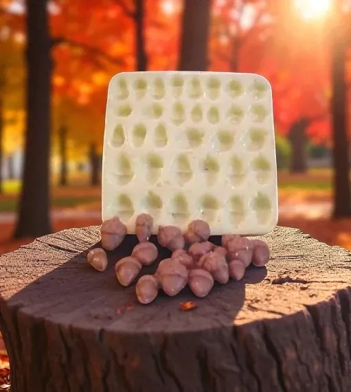 Mini Acorn Embeds 33 Cavity Silicone Mold 927