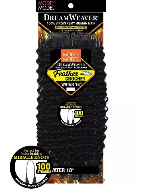 Model Model 100% Human Hair Feather Crochet Dreamweaver Braid- WATER 18"