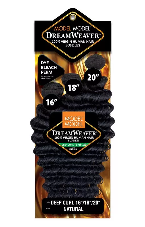 MODEL MODEL 100% VIRGIN HUMAN HAIR DREAM WEAVER BUNDLE - DEEP CURL