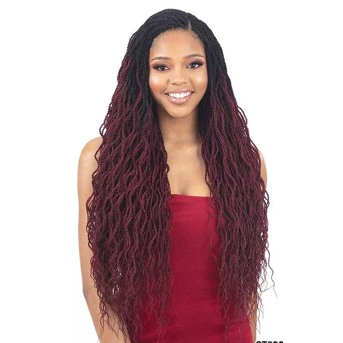 Model Model 3X Wavy Feathered Twist Braid 24