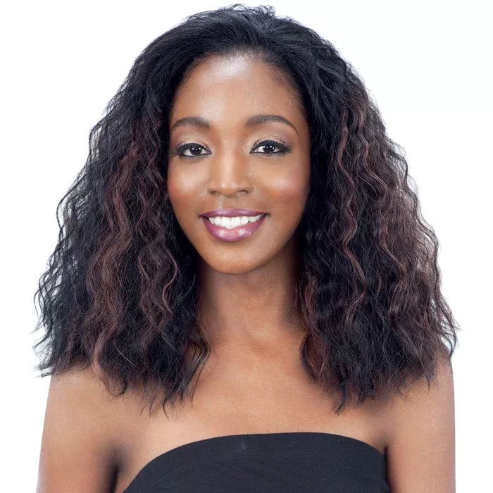 Model Model Drawstring Full Cap Half Wig MANGO SOUR