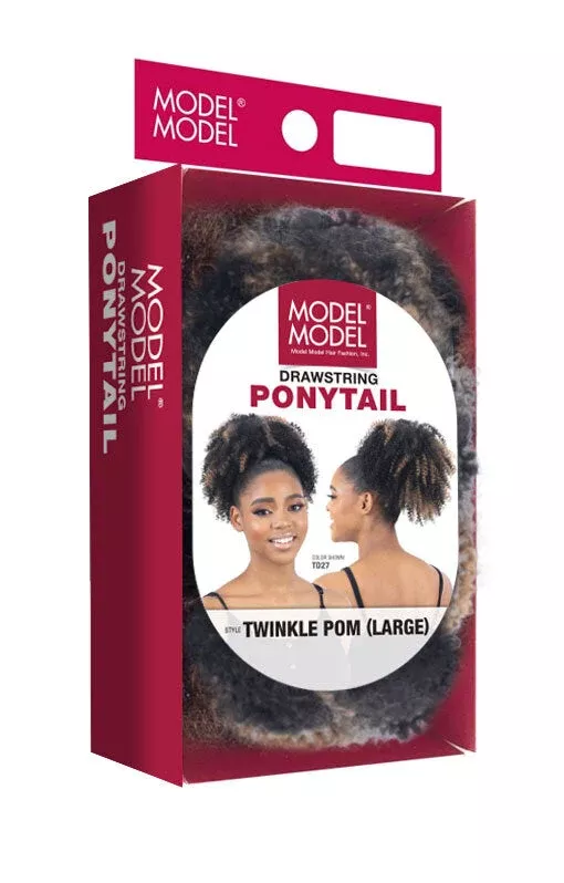 MODEL MODEL GARDENIA DRAWSTRING PONYTAIL - TWINKLE POM (L)