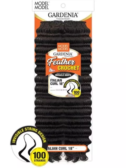 Model Model Gardenia MasterMix Feather Crochet Braid- ITALIAN CURL 18″