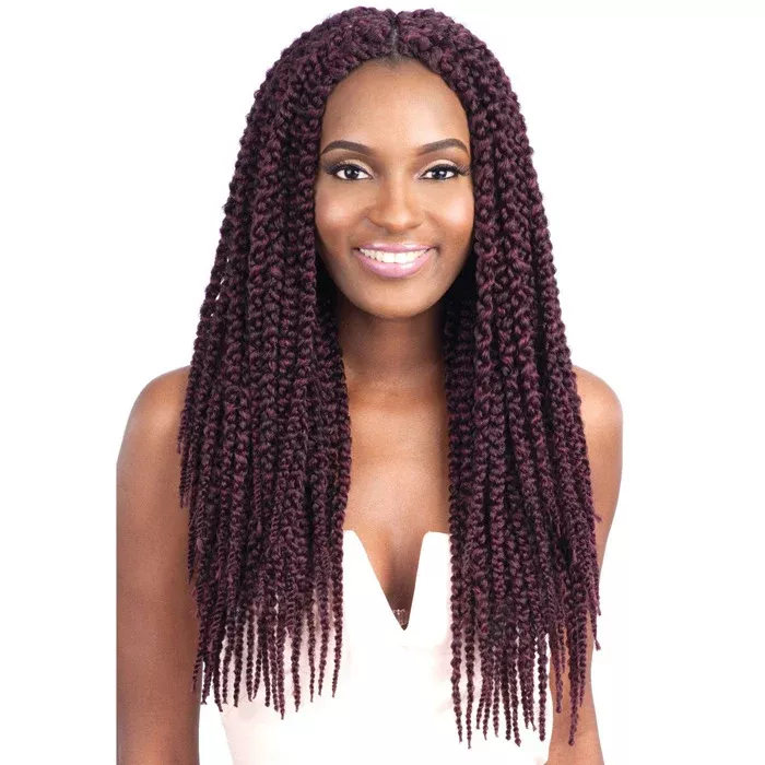 Model Model Glance Crochet 3 Strand Braid PIXEL BRAID 18 Inch