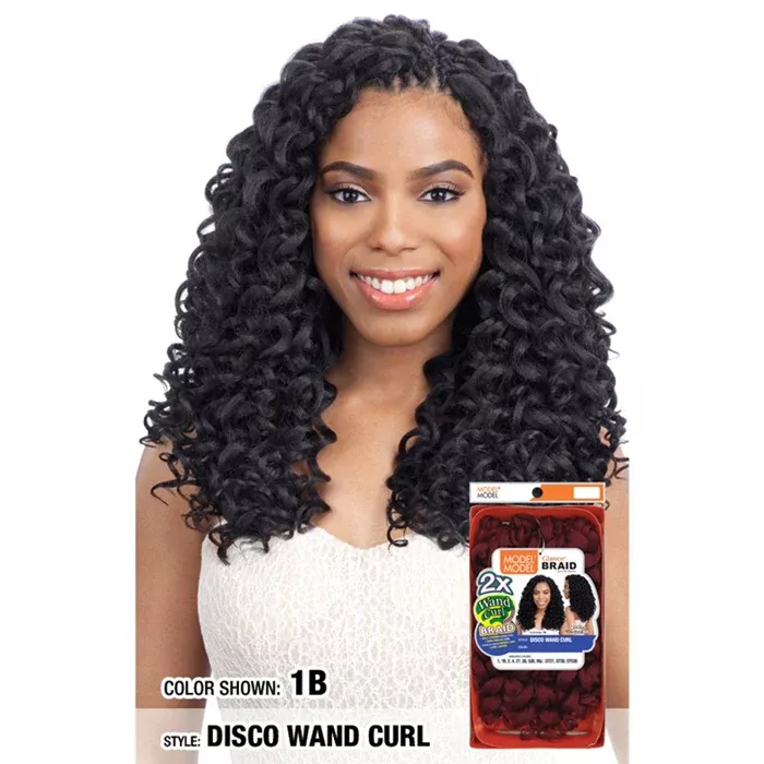 Model Model Glance Crochet Braid - 2X DISCO WAND CURL