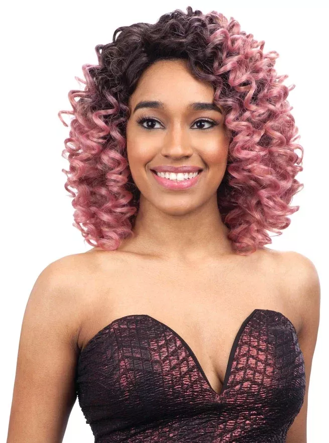 Model Model Lace Front Wig Deep Invisible Part FANCY CURL