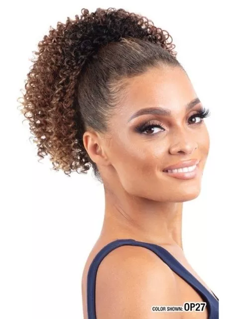 Model Model Miss Divine Human Hair Blend MasterMix Drawstring Ponytail- SPRINGY