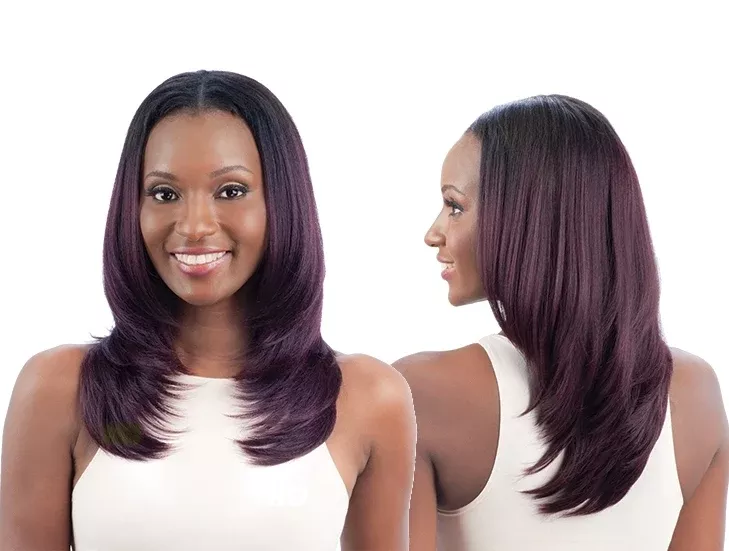 Model Model Oval Part Wig LAYERED CUT