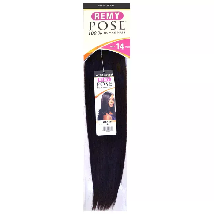 MODEL MODEL POSE 100% HUMAN HAIR WEAVE- YAKY