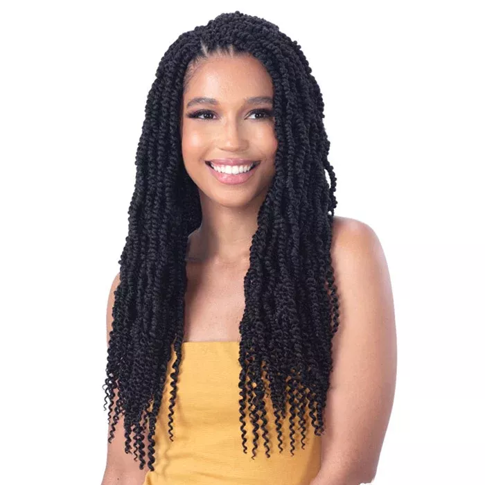 Model Model Pre-Looped Crochet Braids - 3X SPRINGY PASSION TWIST 18"