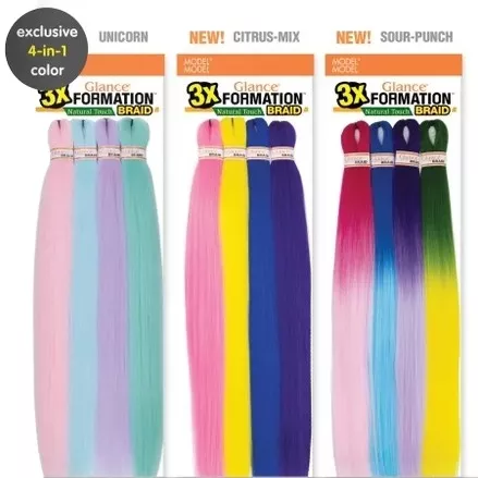 MODEL MODEL PRE-STRETCHED GLANCE BRAID 4X FORMATION NATURAL TOUCH BRAID