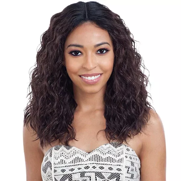 Model Model Synthetic Deep Invisible Part Lace Wig - JUNA