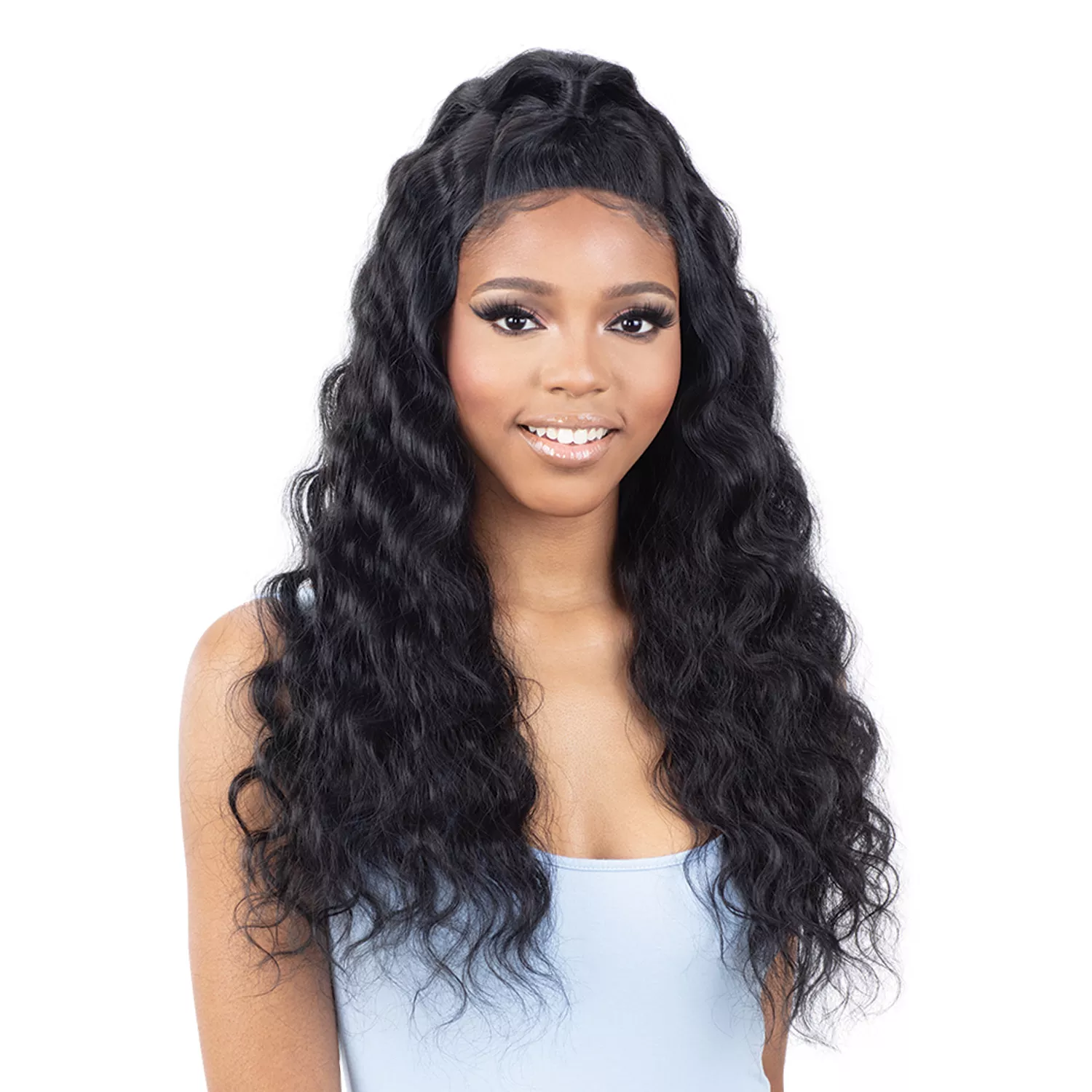 ModelModel HD Lace Front Wig Half-Up Angie