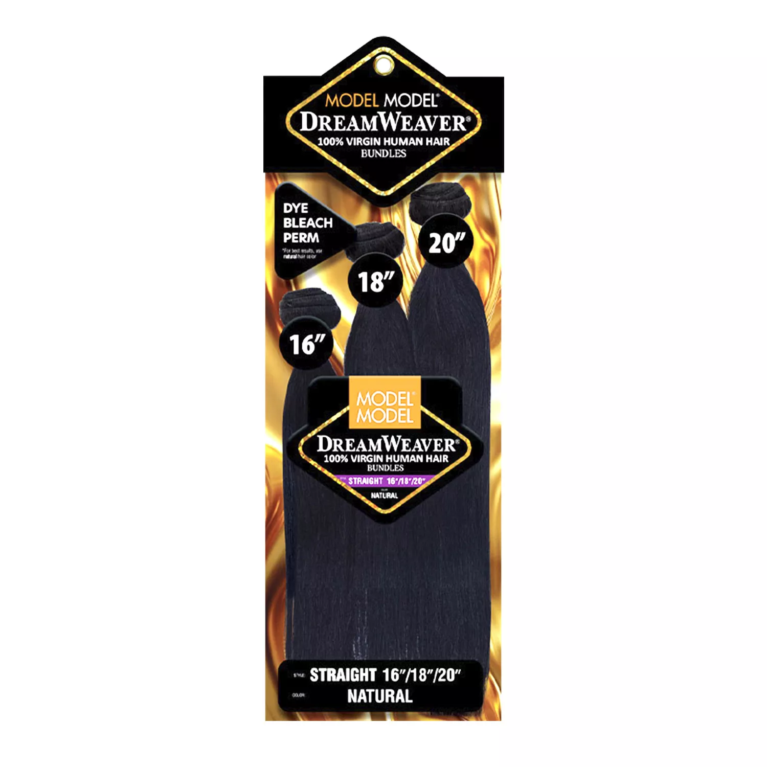 ModelModel Virgin Human Hair Weave Dream Weaver 3 Bundles Straight