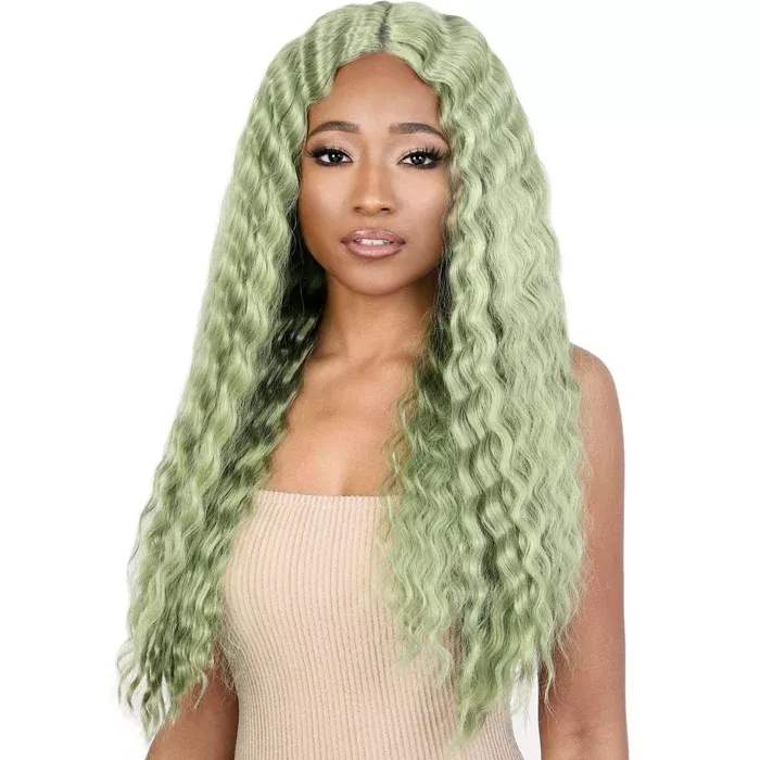 Motown Tress Swiss Lace Deep Part Front Wig - LDP-CRIMP7