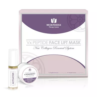 MTS Derma Roller CRL VX Peptide Face Lift Mask - 5 Treatments