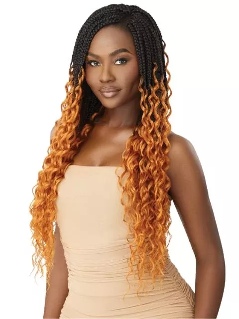 [MULTI PACK DEAL] Outre X-Pression Twisted Up Crochet Braid 3X BOX BRAID LOOSE WAVE 24″- 10pcs