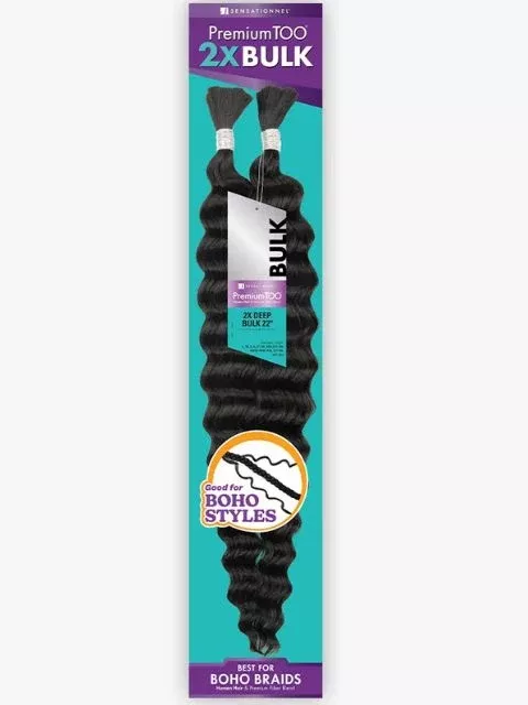 [MULTI PACK DEAL] Sensationnel Premium Too Human Blend Braid 2X DEEP BULK Bulk 22″- 10pcs