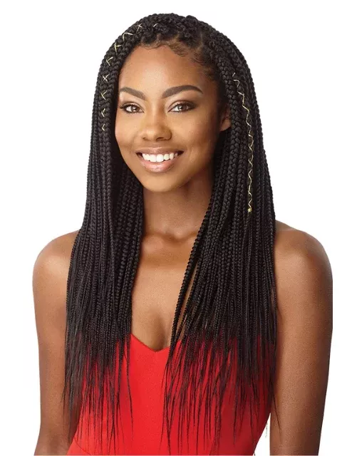 [MULTI PACKS DEAL] Outre X-Pression Box Braid Medium Natural Tip 45 Strands Crochet Braid (10pcs)