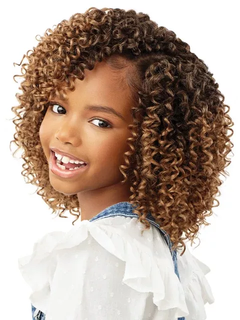 [MULTI PACKS DEAL] Outre X-Pression Lil Looks 2X 3C WHIRLY Crochet Braid 6″ (10pcs)