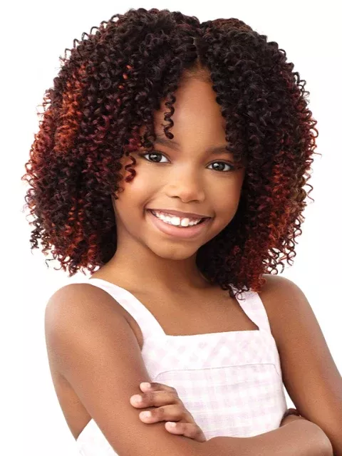 [MULTI PACKS DEAL] Outre X-Pression Lil Looks 2X 4A KINKY Crochet Braid 6″ (10pcs)