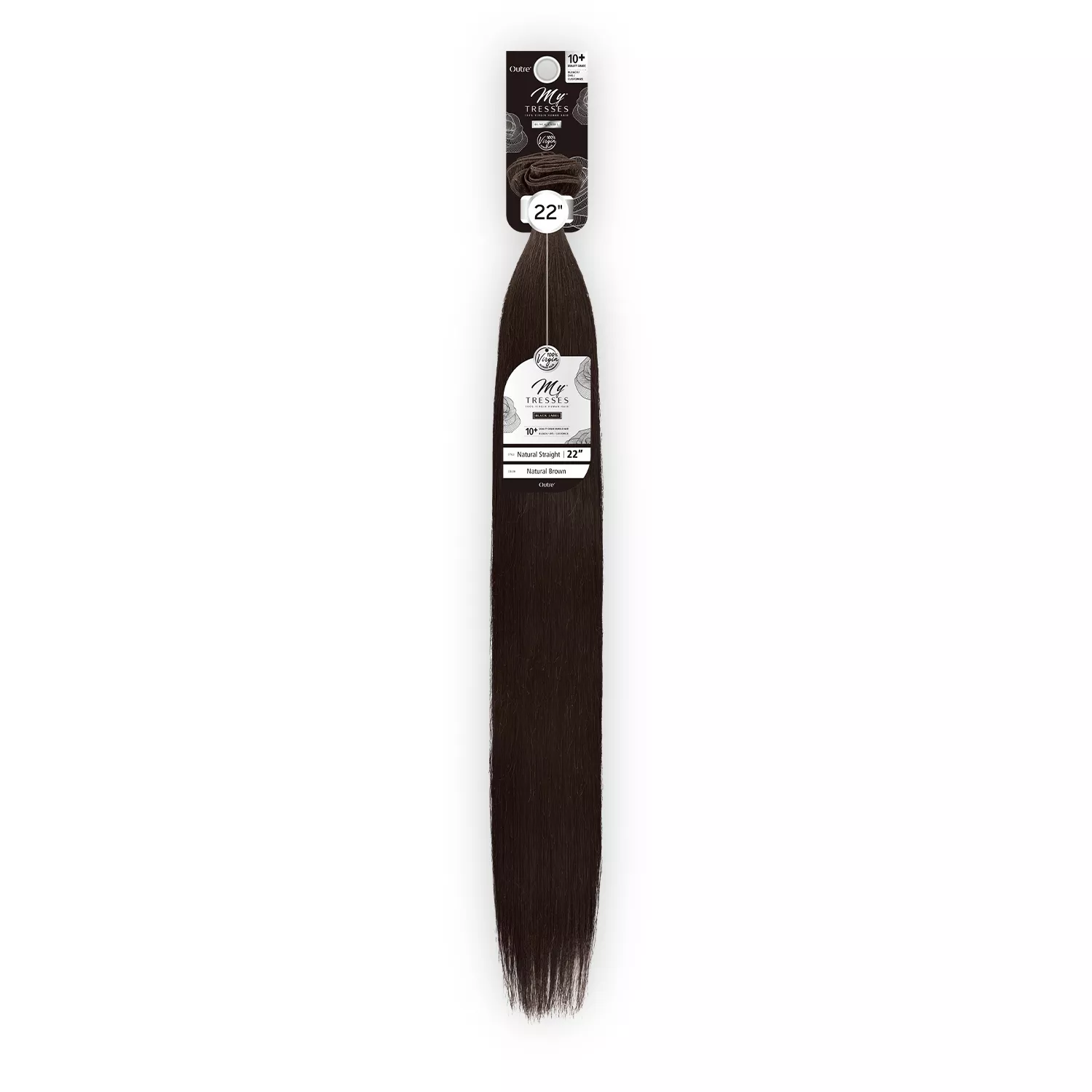 My Tresses Virgin Human Hair Weave Black Label 10+ Bundle Hair Natural Straight(22"-38")