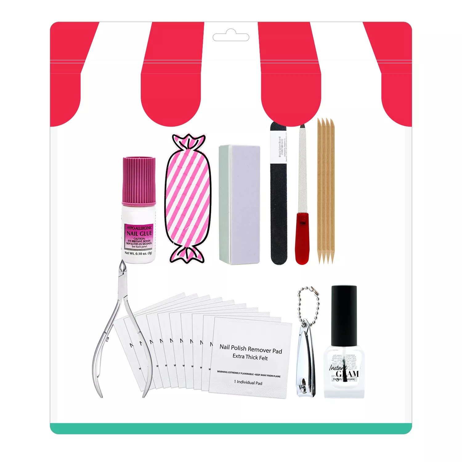 Nail Salon Bring at Home_Nail Essential Kit 10 Items