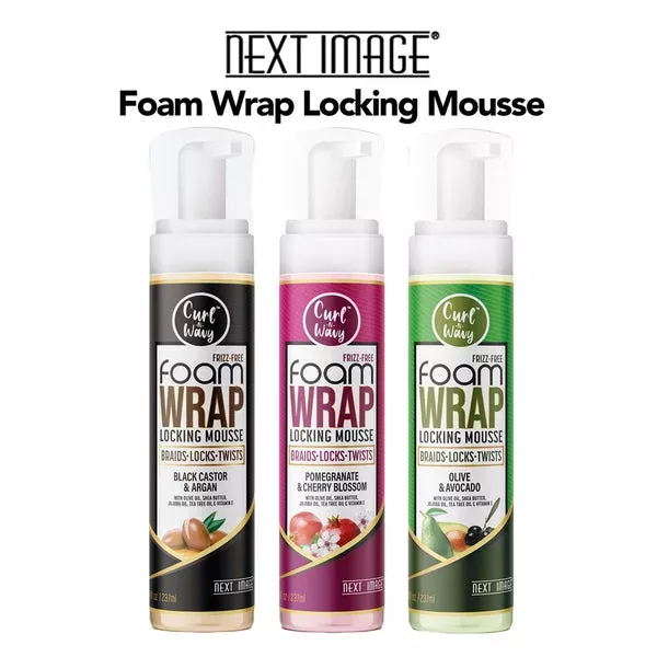 NEXT IMAGE Curl & Wavy Foam Wrap Locking Mousse (8oz) - Love Beauty Supply