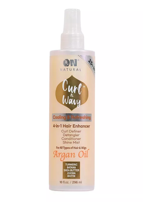 Next Image ON Curl-n-Wavy 4-In-1 Hair Enhancer -Argan Oil (10 oz) #29B