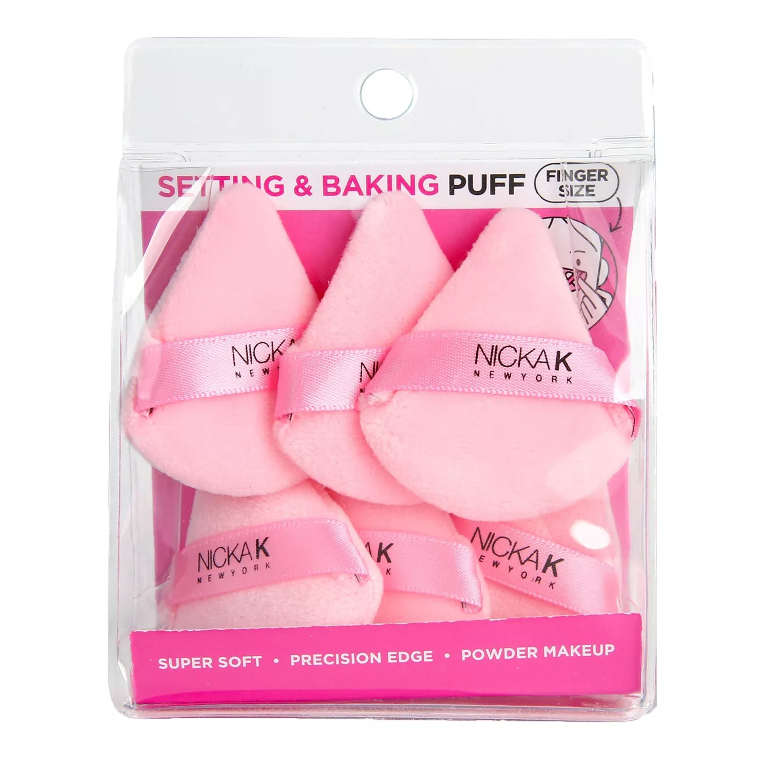 Nicka K New York Setting & Baking Puff Finger Size 6pcs