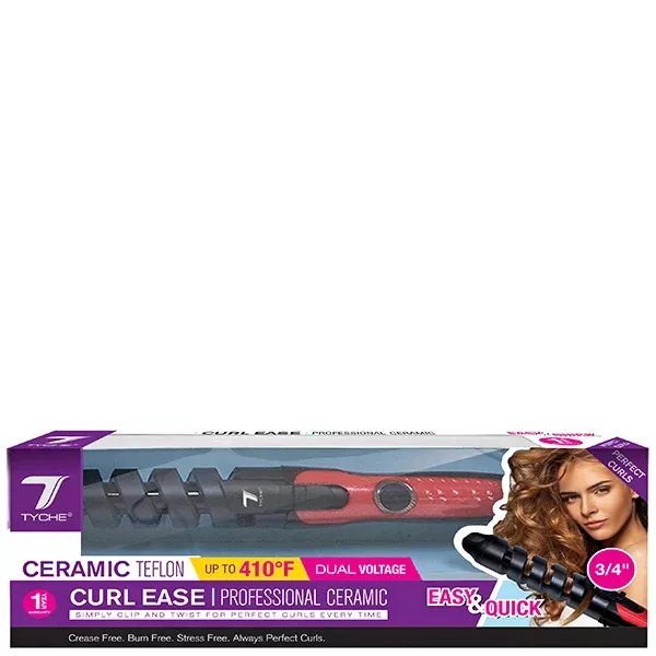 Nicka K New York #TCE-0.75 Tyche 3/4" Curl Ease Professional Ceramic Teflon Curler
