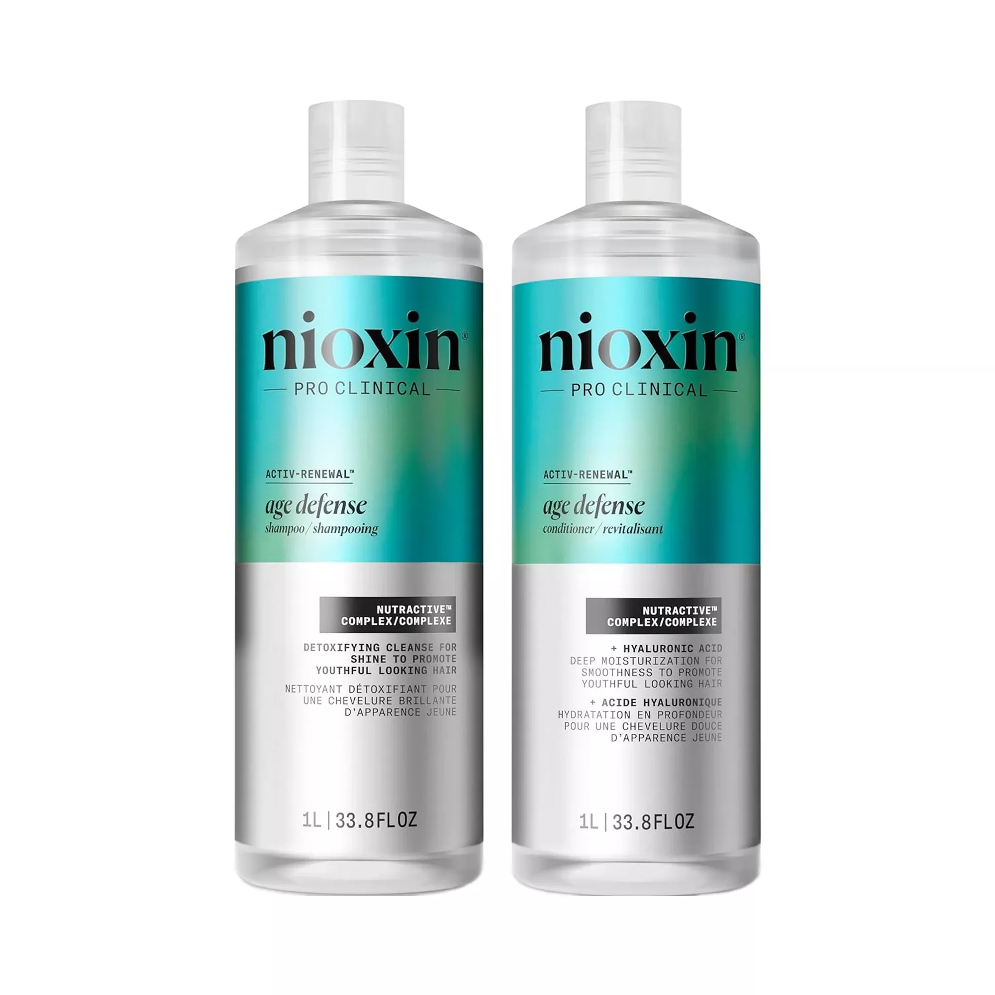 Nioxin Age Defense Shampoo & Conditioner Liter Duo