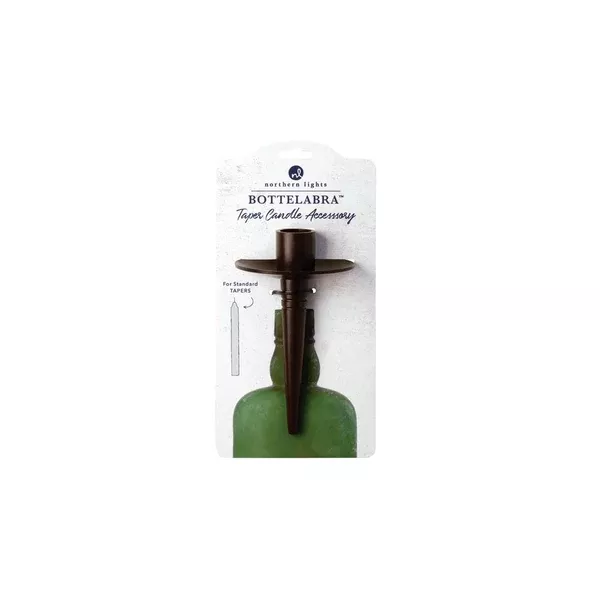 NORTHERN LIGHTS BOTTELABRA – BRONZE TAPER HOLDER