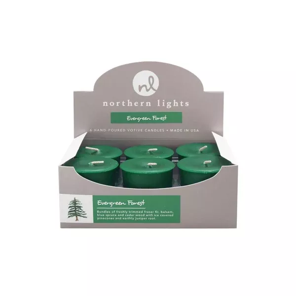 NORTHERN LIGHTS VOTIVES – EVERGREEN FOREST
