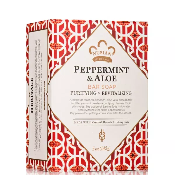 Nubian Heritage Peppermint & Aloe Bar Soap 5oz