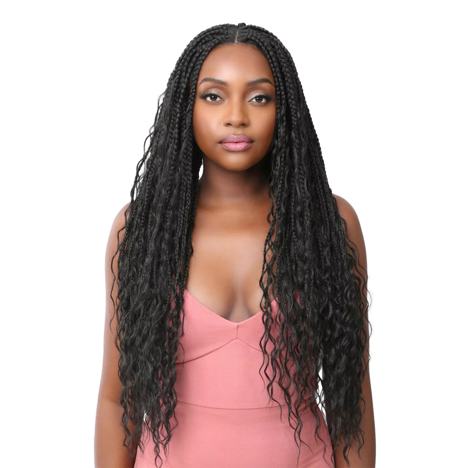 Nutique HD Braided Lace Front Wig Glueless Illuze 4X4 Lace Boho Box Deep 30"
