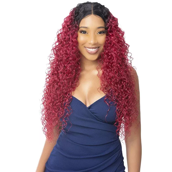 Nutique Illuze Glueless HD Lace Part Front Wig - BEACH CURL 26