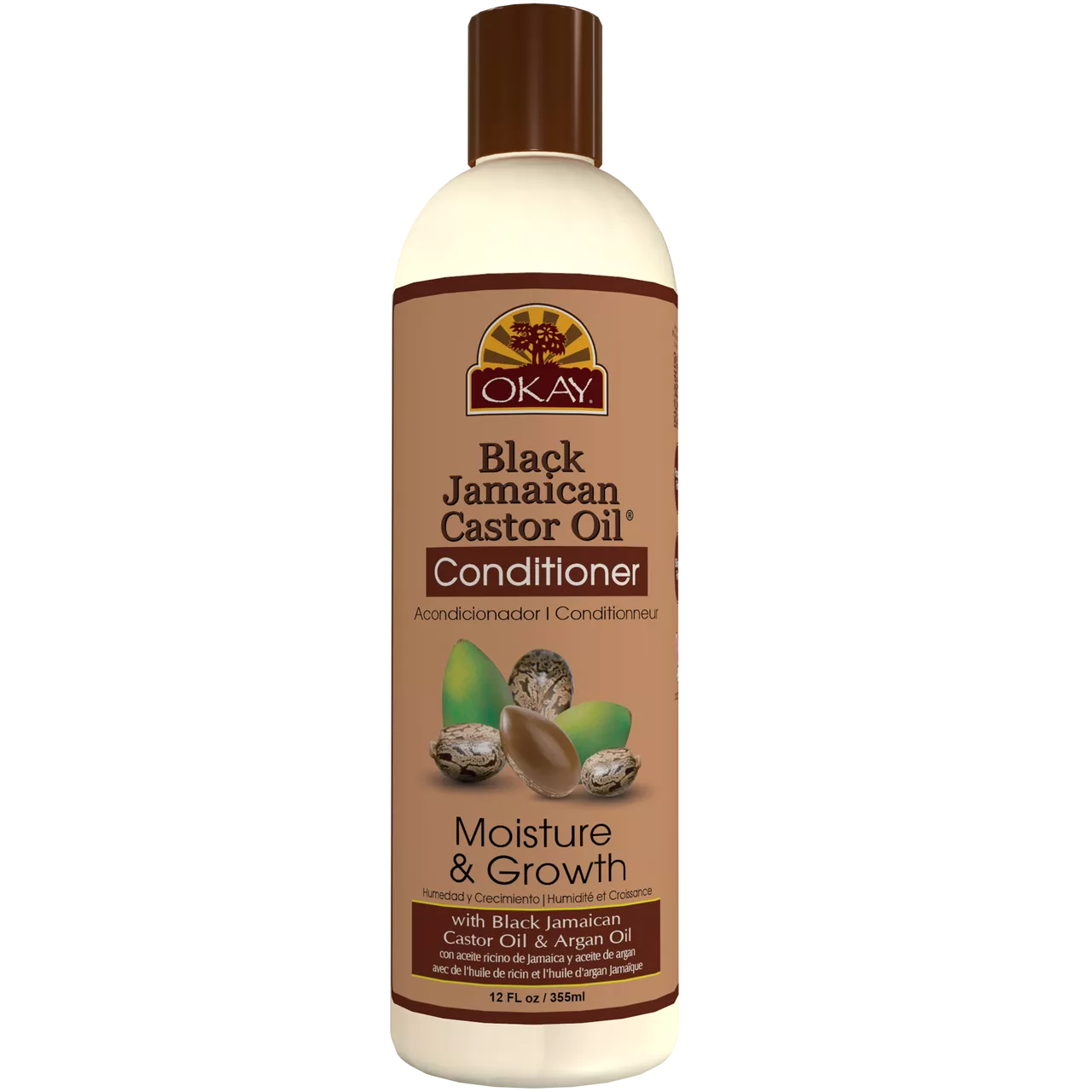OKAY BLACK JAMAICAN CASTOR OIL MOISTURE GROWTH CONDITIONER 12oz