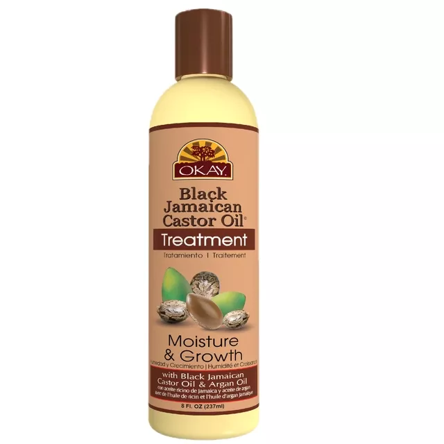 OKAY BLACK JAMAICAN CASTOR OIL MOISTURE GROWTH TREATMENT 8oz
