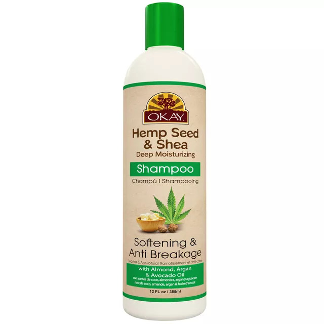 OKAY HEMP SEED & SHEA DEEP MOISTURIZING SHAMPOO 12oz