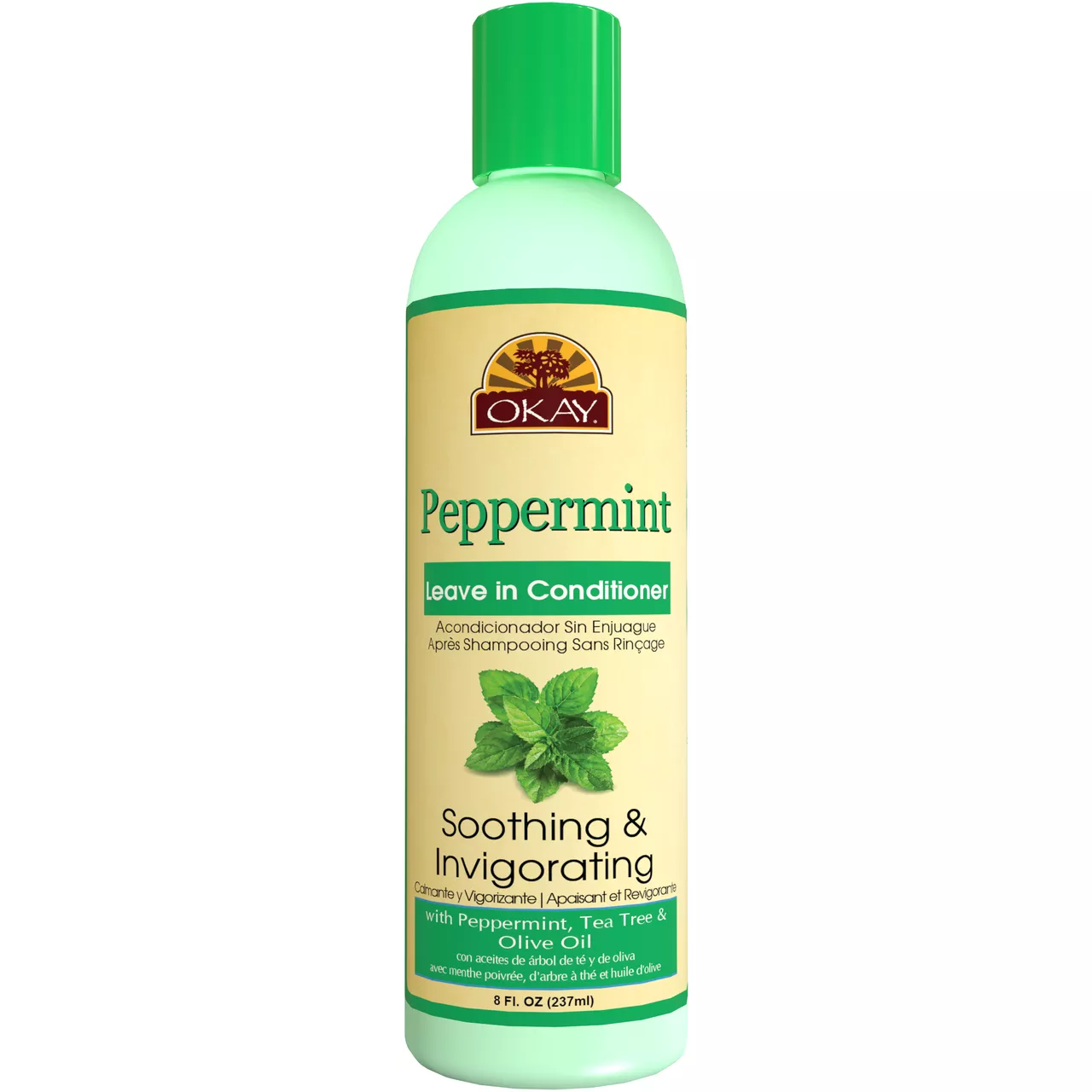 OKAY PEPPERMINT SOOTHING & INVIGORATING LEAVE IN CONDITIONER 8oz