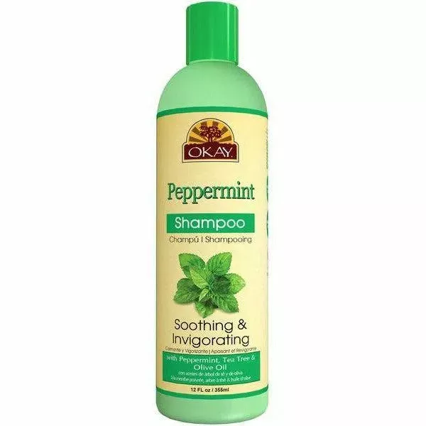 OKAY PEPPERMINT SOOTHING & INVIGORATING SHAMPOO 12oz