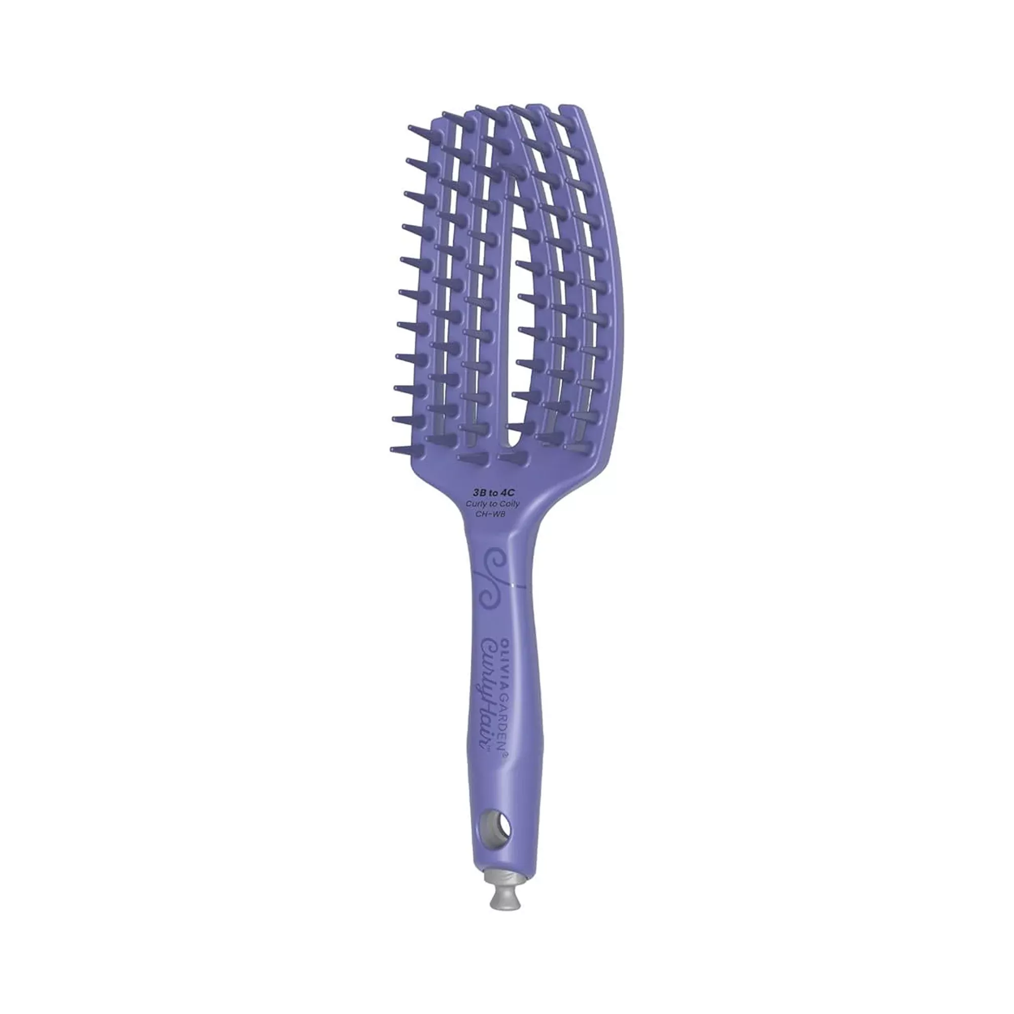 Olivia Garden CurlyHair Wide Bristle Vented Brush - Purple