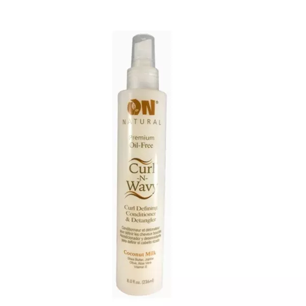 On Natural Curl-N-Wavy Curl Defining Conditioner & Detangler Coconut Milk 8oz